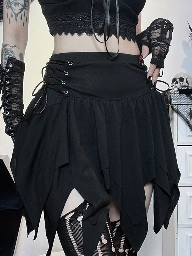 Plaid Skirt Fairy Grunge