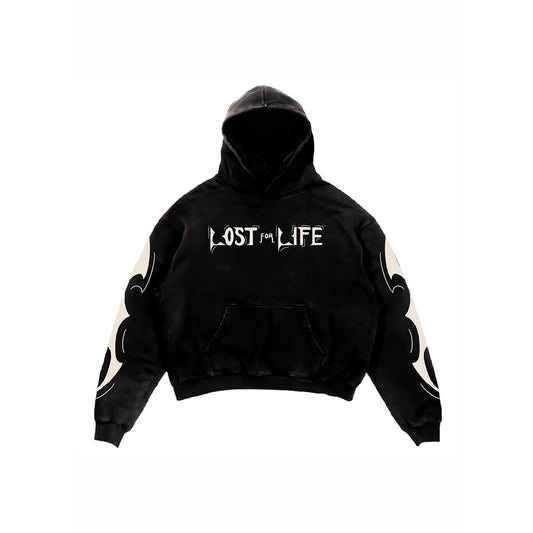 Lost For Life Black Hoodies