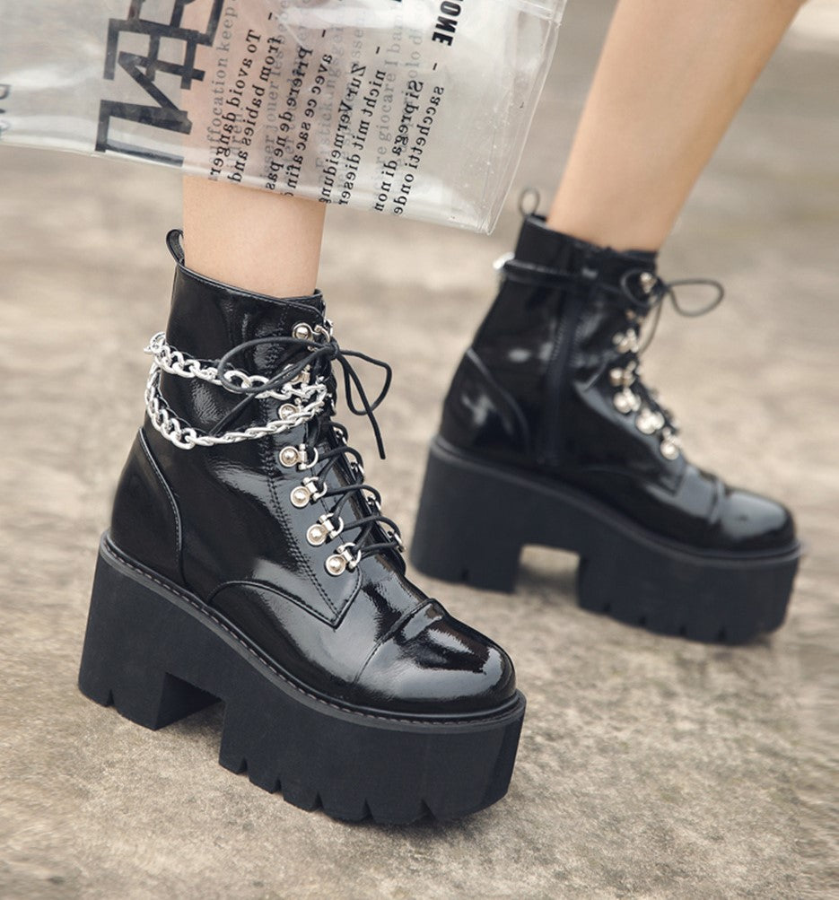 Leather Black Boots