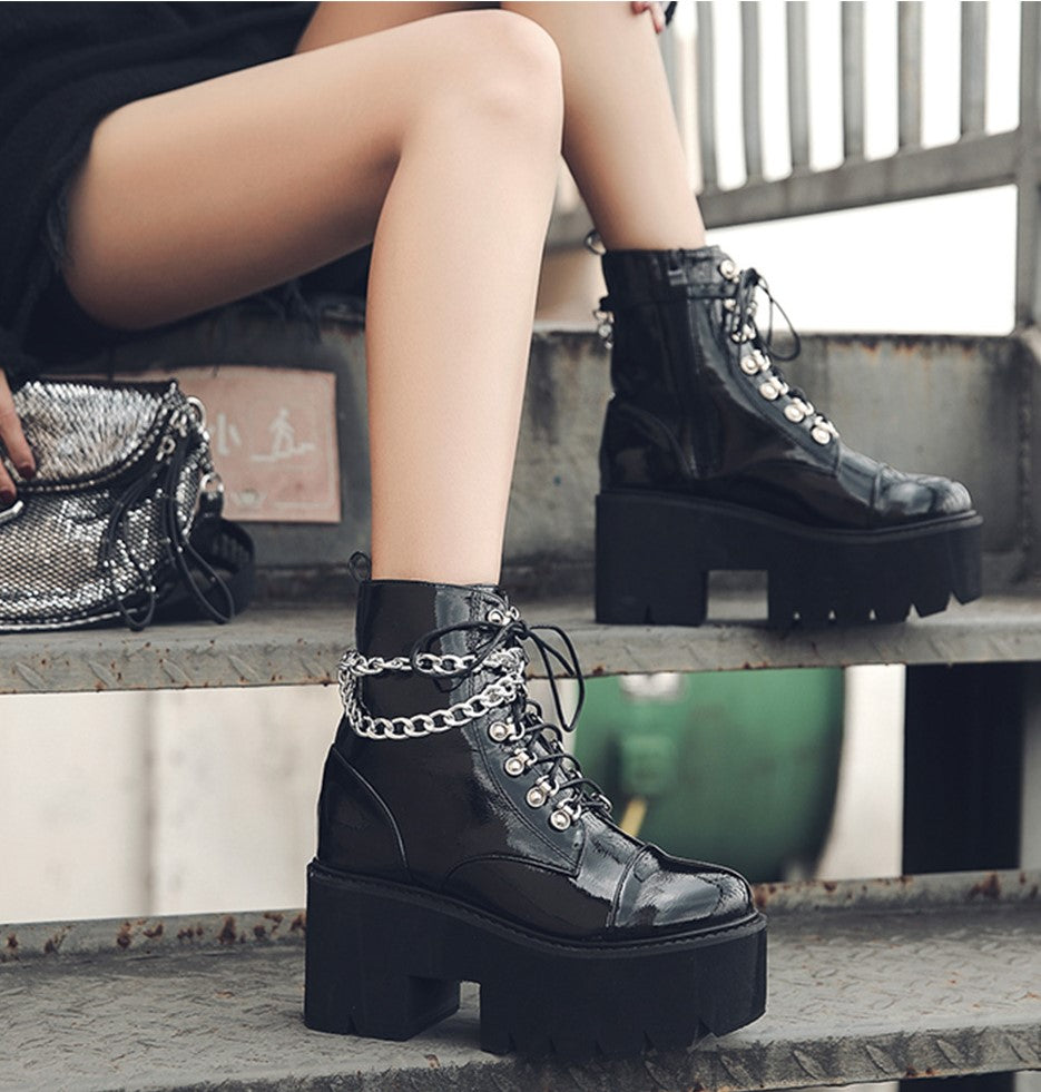 Leather Black Boots