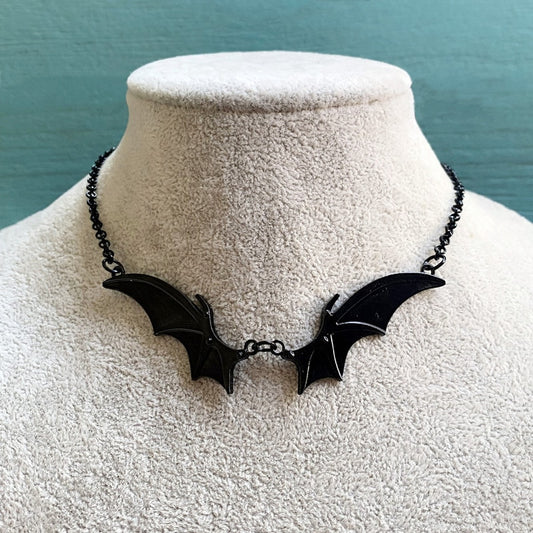 Bat Pendant Jewel Necklace