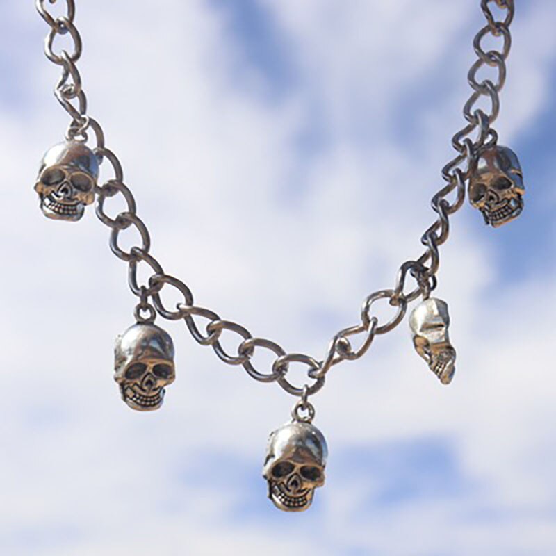 Skull Metal Pendant Necklace