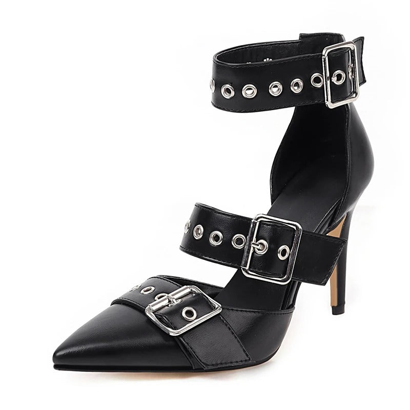 Buckle Rivet Pumps