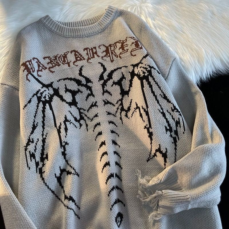 Bat Skeleton Knitted Sweater