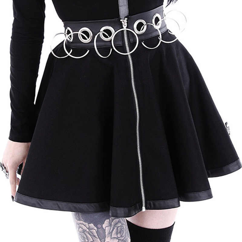 Hollow Out Pleated Skirt