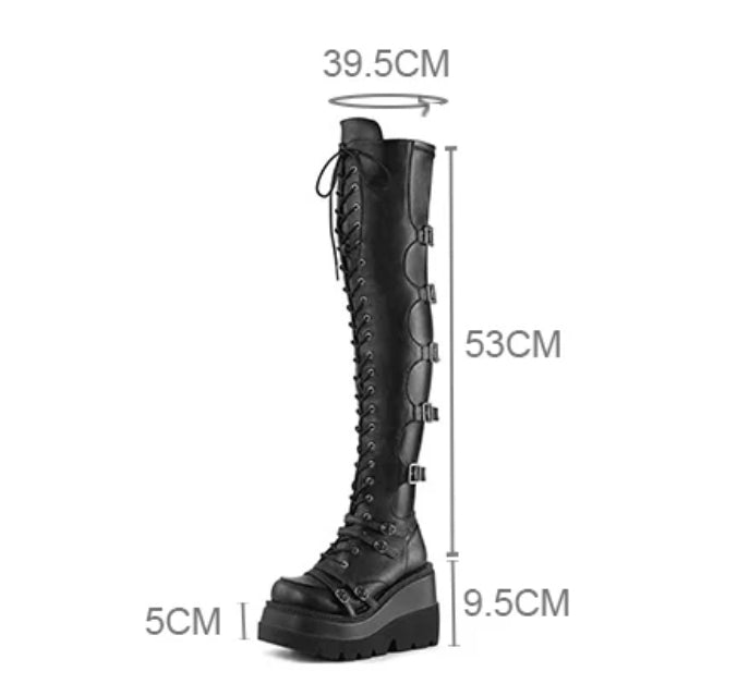 High Boots Buckle Straps