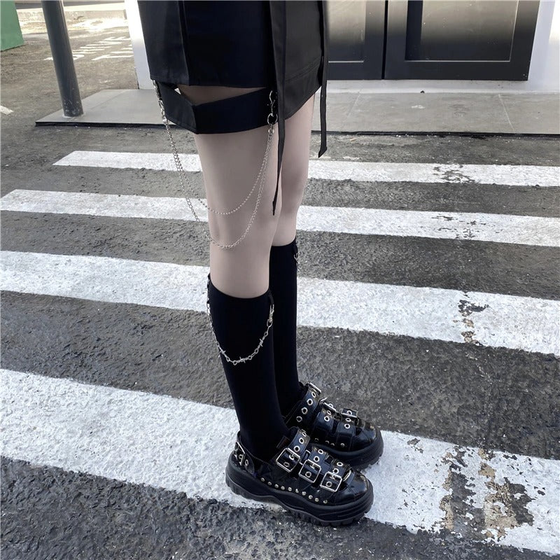 Harajuku Thin Mid Calf Socks