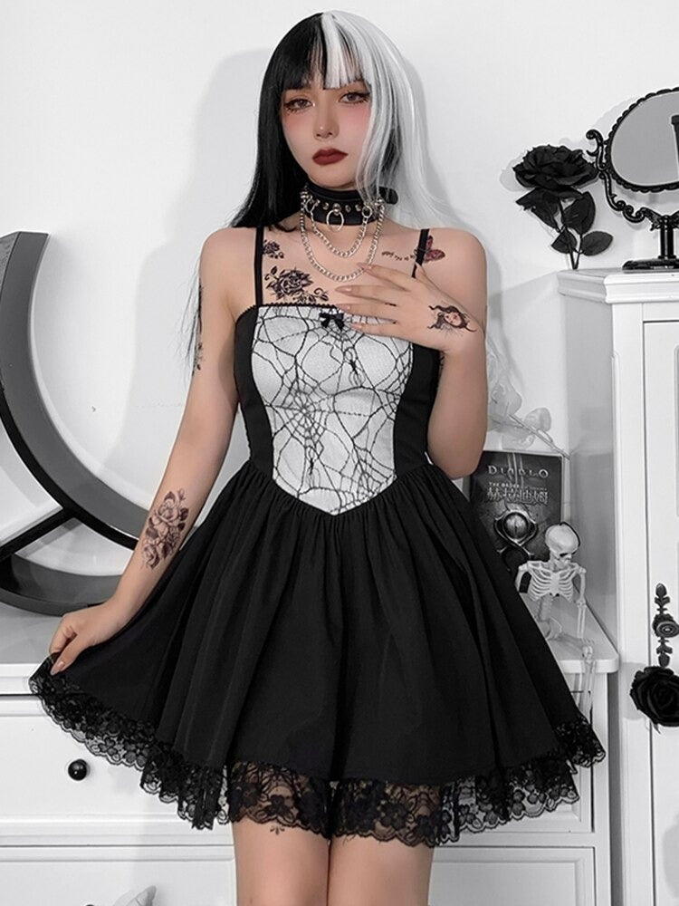 Gothic Lolita Spider Web Dresses – grungechy