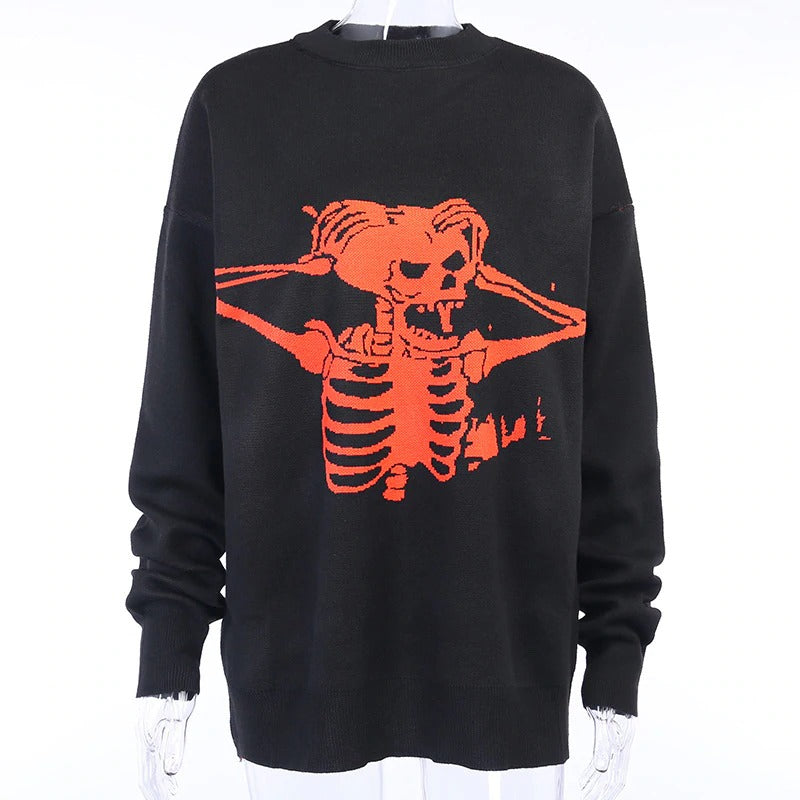 Skull Loose Sweater