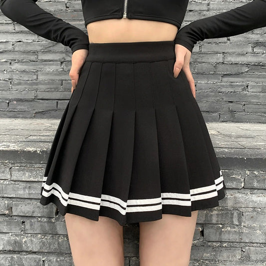 High Waist Pleated Skirt