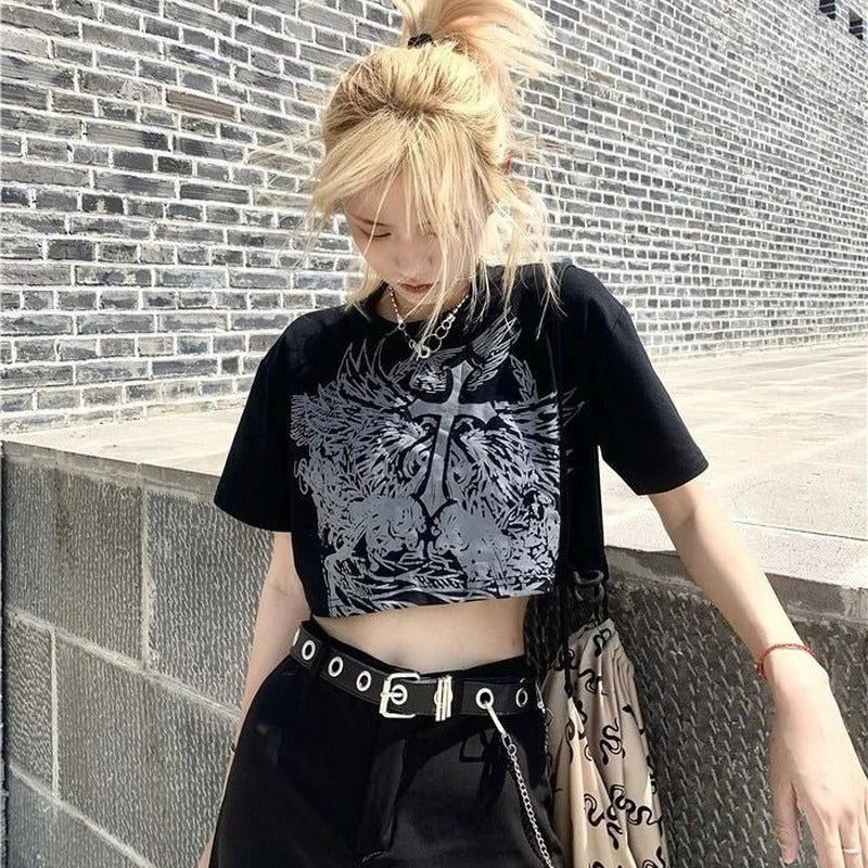 Tees Dark Mall Goth Tops